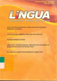Lingua jurnal ilmu bahasa dan sastra volume 2, nomor1, june 2007