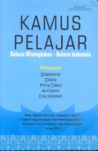 Kamus pelajar Bahasa Minangkabau - Bahasa Indonesia