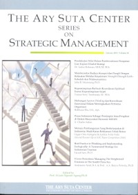 The ary suta center series on strategic management: january 2017, volume 36
