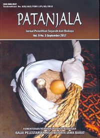 Pantanjala: Jurnal Penelitian Sejarah dan Budaya, Vol. 9, No. 3 September 2017
