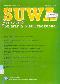 Suwa Jurnal Sejarah & Nilai Tradisional, Nomor 18, Tahun 2014