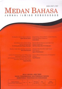 Medan bahasa: jurnal ilmiah kebahasaan vol. 11 no. 1, sidoarjo. juni 2017