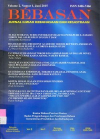 Bebasan: Jurnal ilmiah kebahasaan dan kesastraan Vol.2 No.1