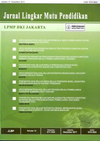 Jurnal lingkar mutu pendidikan vol.12 desember 2017