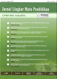 Jurnal lingkar mutu pendidikan vol.11 agustus 2017