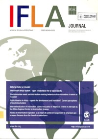 IFLA volume 38 (june 2012) no. 2