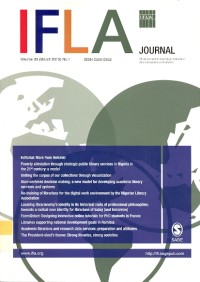 IFLA volume 39 (march 2013) no. 1