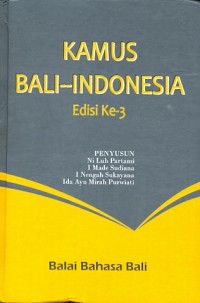 Kamus Bali--Indonesia