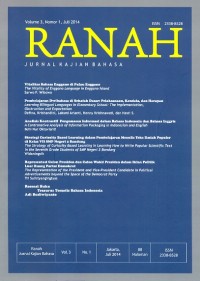 Ranah: jurnal kajian bahasa volume 3, nomor 2, desember 2014
