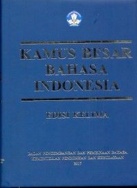 Kamus besar bahasa Indonesia edisi kelima