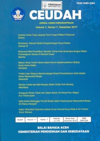 Ceudah: jurnal ilmiah kesusastraan volume 7, nomor 7, desember 2017