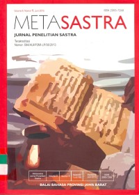 Meta sastra: Jurnal penelitian sastra volume 8 nomor 1 Juni 2015