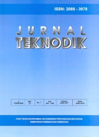 Jurnal teknodik vol: 21 no. 1 hal: 001 - 098 jakarta, juni 2017