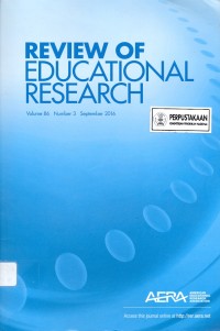 Review of Educational Research Volume 86 Number 3 September 2016