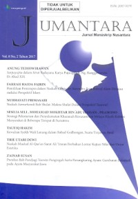 Jumantara: Jurnal Manuskrip Nusantara vol. 8 no. 2 tahun 2017