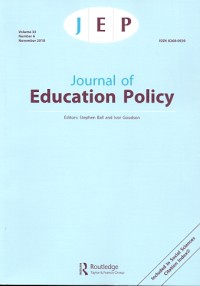 JEP Journal of Education Policy [volume 33 number 6 november 2018]