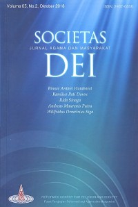 Societas jurnal agama dan masyarakat DEI [volume 05, no. 2, oktober 2018]