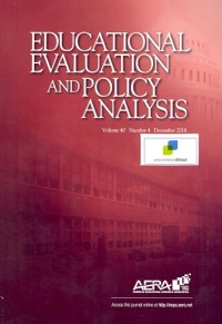 Educational evaluation and policy analysis [volume 40 number 4 december 2018]