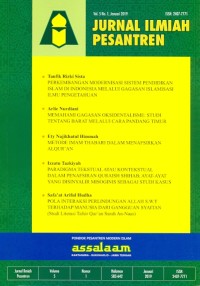 Jurnal ilmiah pesantren [ Vol. 5, No. 1. Januari 2019 ]