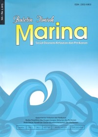 Buletin Ilmiah Marina : Sosial Ekonomi Kelautan dan Perikanan vol.1 no.1, 2015