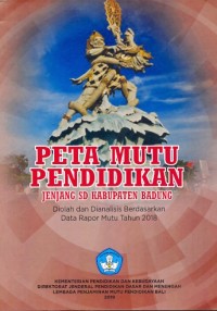 Peta mutu pendidikan jenjang SD Kabupaten Badung (diolah dan dianalisis berdasarkan data rapor tahun 2018)