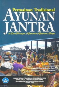 Permainan tradisional ayunan jantra di Desa Terunyan, Kecamatan Kintamani, Bangli