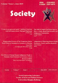 Society [vol. 7,issue 1, june 2019]