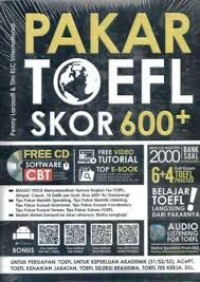 Pakar TOEFL skor 600+ [CD]