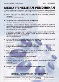 Jurnal Media Penelitian Pendidikan Volume 5 Nomor 2 Desember 2011