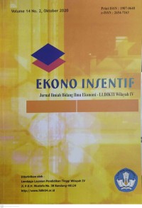 Ekono insentif jurnal ilmiah bidang ilmu ekonomi volume 14, no. 2, oktober 2020