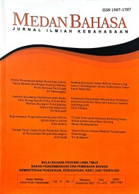Medan bahasa : jurnal ilmiah kebahasaan volume 15 nomor 2, Desember 2021
