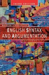 English Syntax and Argumentation