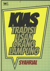 Kias: tradisi lisan orang Lampung