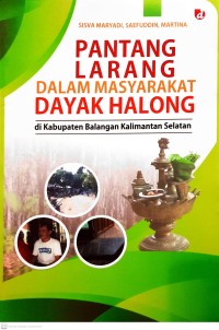 Pantang larang dalam masyarakat Dayak Halong di Kabupaten Balangan Kalimantan Selatan