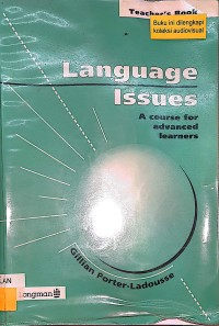 Language issues: a course for advanced learners teacher's book