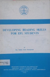 Developing reading skills for EFL students
