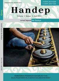 Handep : jurnal sejarah dan budaya volume 3 nomor 2 Juni 2020