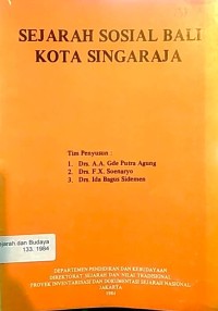 Sejarah sosial Bali di kota Singaraja