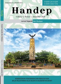 Handep : jurnal sejarah dan budaya volume 4 nomor 1 Desember 2020