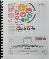First step to contact center services jilid braille 1