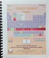 Simbol braille kimia jilid braile 2