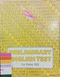 Practice tests for the new Cambridge Preliminary English Test