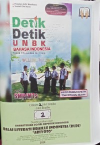 Detik-detik UNBK Bahasa Indonesia tahun pelajaran 2017/2018 untuk SMP/MTsN jilid braille 2