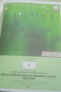 Belajar bahagia jilid braille 5