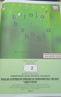 Belajar bahagia jilid braille 2