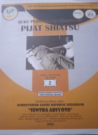 Buku pedoman keterampilan pijat shiatsu jilid braille 2