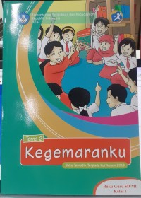 Kegemaranku : buku guru (tematik terpadu kurikulum 2013 SD/MI kelas I)