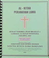 Al-Kitab Perjanjian Lama : Surat Yeriia jilid Braille 1 Lembaga Al-Kitab Indonesia Jakarta 1997