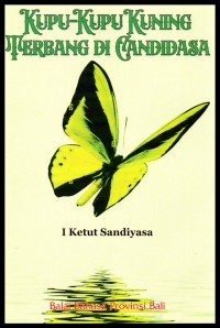 Kupu-kupu kuning terbang di Candidasa