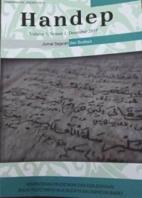 Handep : jurnal sejarah dan budaya volume 3 nomor 1 Desember 2019